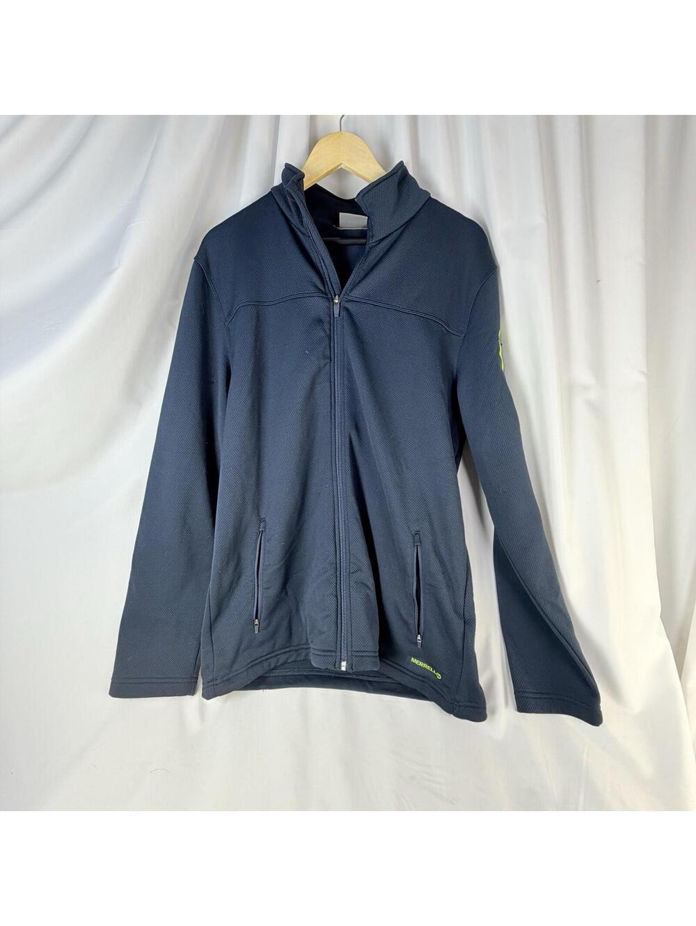 Merrell Self Regulate Midweight Jacket Dark Gray/Yellow Large Worn Once